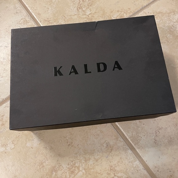 Kalda black ara 55mm ankle chain leather mules - Picture 6 of 8